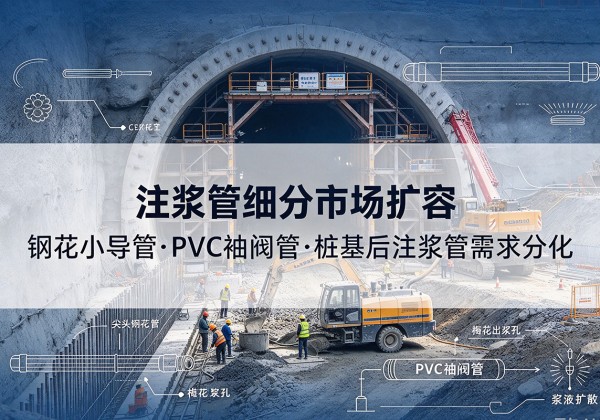 文昌注浆管细分市场扩容，隧道钢花小导管、PVC 袖阀管、桩基后注浆管需求分化